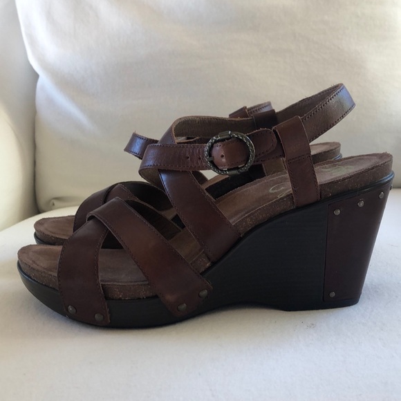 COPY - Brown dansko Frida Wedge - Picture 5 of 6